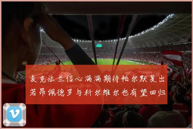 麦克法兰信心满满期待帕尔默复出若昂佩德罗与科尔维尔也有望回归